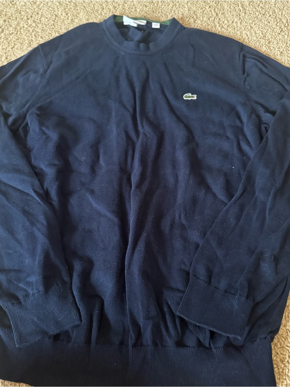 Lacoste navy long sleeve
